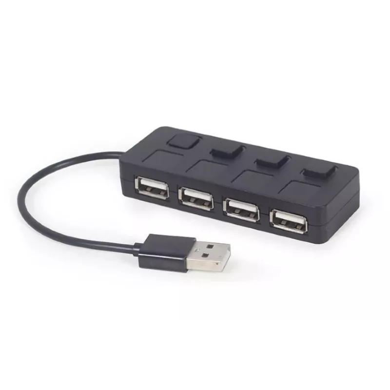 Koncentrator interfejsu USB 2.0 Gembird UHB-U2P4-05 z 4 portami USB