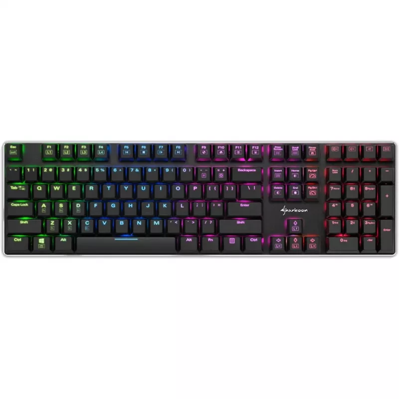 PureWriter RGB, Gaming Keyboard czarny, układ FR, Kailh Choc Low Profile Blue