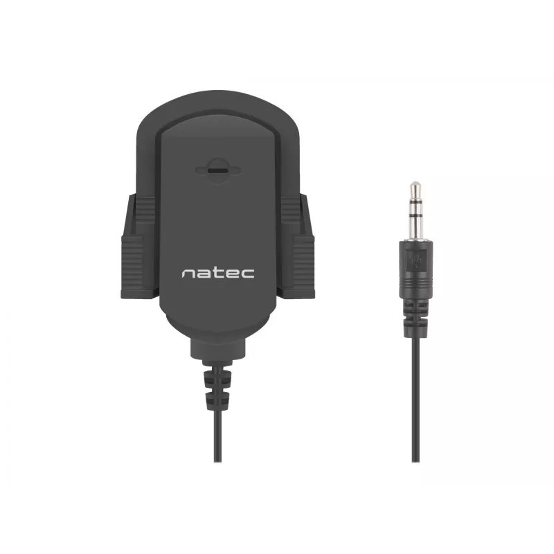 Clip-on microphone NATEC NMI-1352, wired 3.5 mm, sensitivity -58 dB, 50–16000 Hz, 1.8 m kabel, 20 g