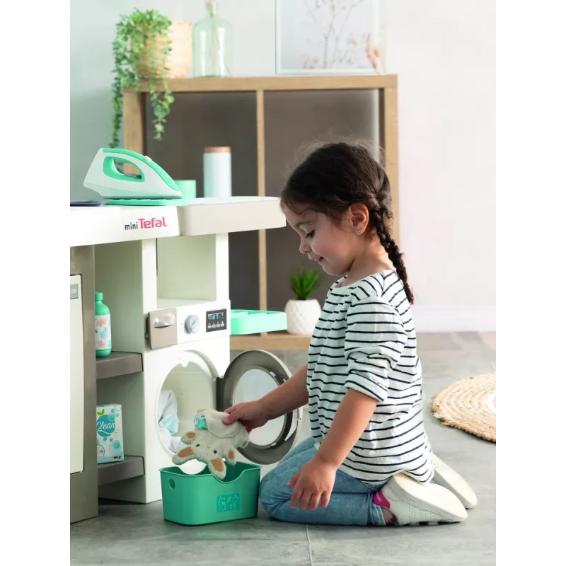 Smoby 311050 kuchnia zabawkowa z kącikiem do prania i akcesoriami