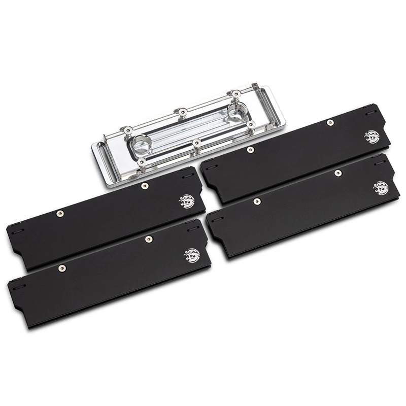 Bitspower Memory Cooler, DDR5, przezroczysty, dwustronny - 4 DIMMS