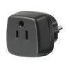 Adapter podróżny USA, Japonia / wtyczka z uziemieniem, przejściówka czarna