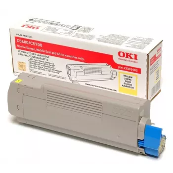 Toner OKI Toner 43381905 żółty 43324405 10000 stron