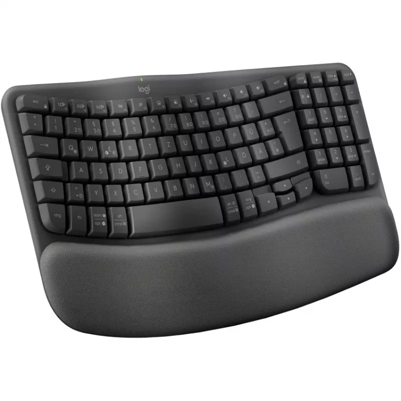 Klawiatura Logitech Wave Keys Office RF Bezprzewodowa + Bluetooth QWERTZ Grafitowa