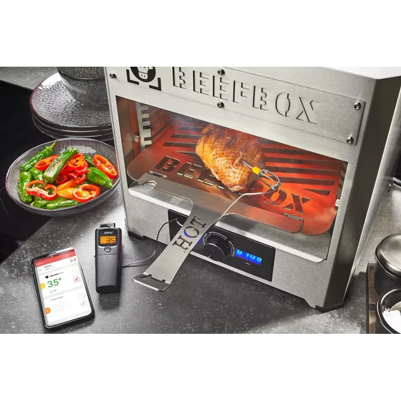 Bluetoothowy termometr kuchenny GEFU Control G-21950, 1 kanał do monitorowania temperatury
