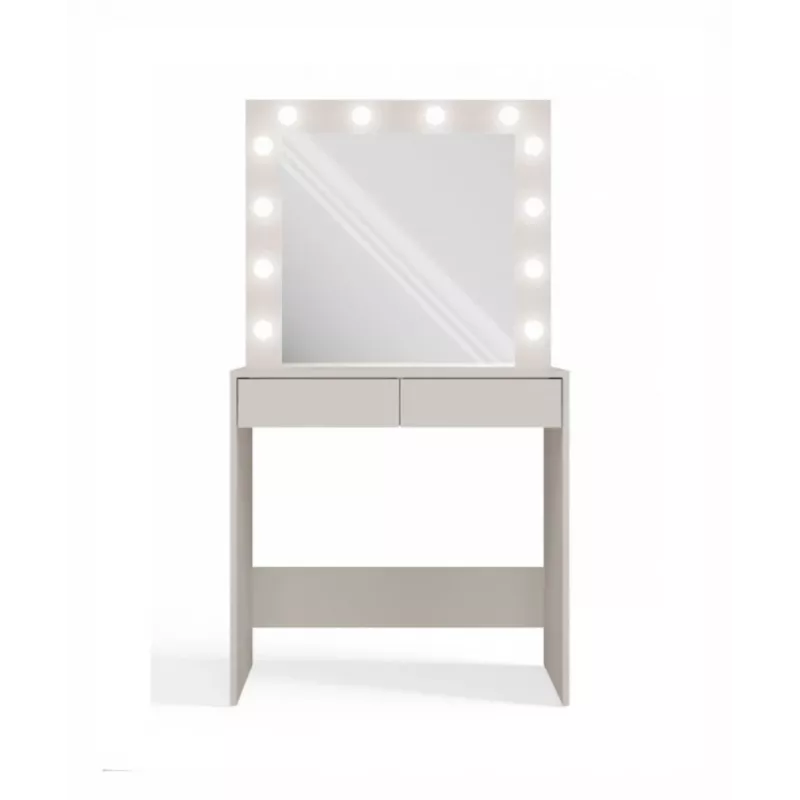 Dressing table set top e shop Marina T+ 2S+L, Kashmır colour, particleboard, LED mirror, 810×500×1500 mm