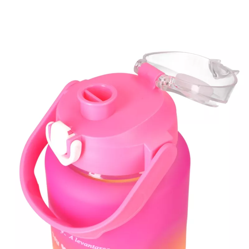 Zestaw butelek motywacyjnych Extralink 3W1 różowo-pomarańczowy 2000ML+900ML+300ML