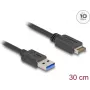 Kabel DeLOCK USB 10 Gb/s Type-E Key A 20-pin męski do Type-A męskiego 30 cm