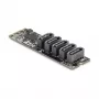 Wewnętrzny adapter SATA DELOCK 64241 M.2 (Key B+M) na 5x SATA ze wskaźnikami LED, do PC