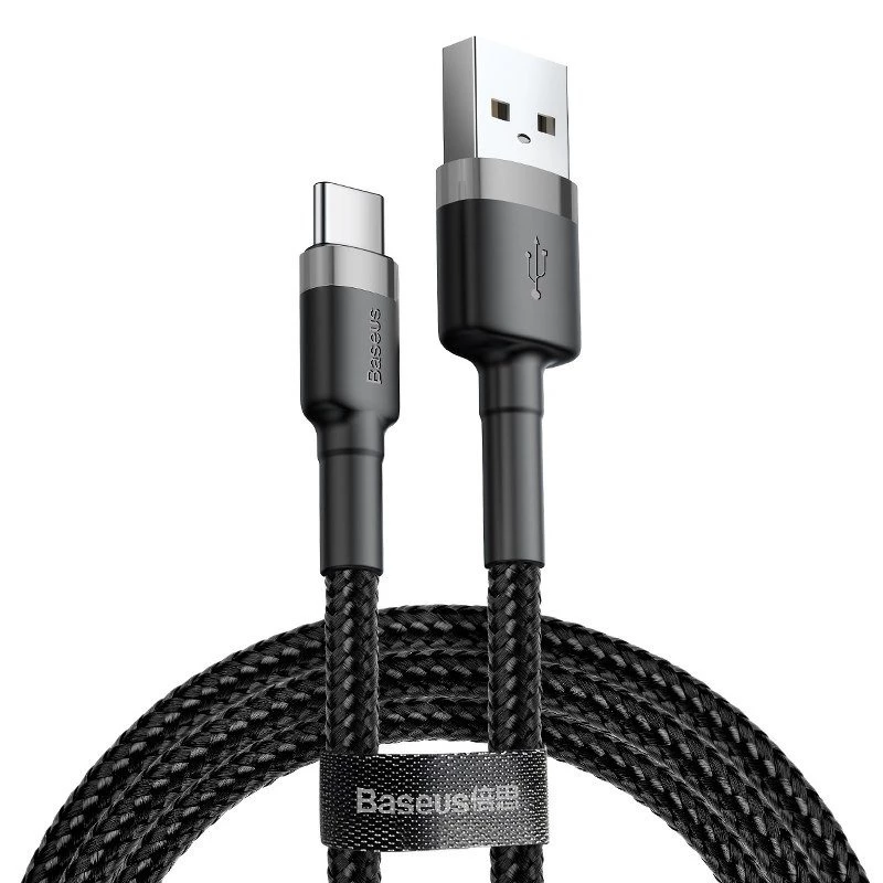 Baseus Cafule USB do USB-C 3A 1m (szaro-czarny)
