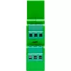 Shelly Pro Dimmer 2PM wbudowany niebieski, zielony, szary