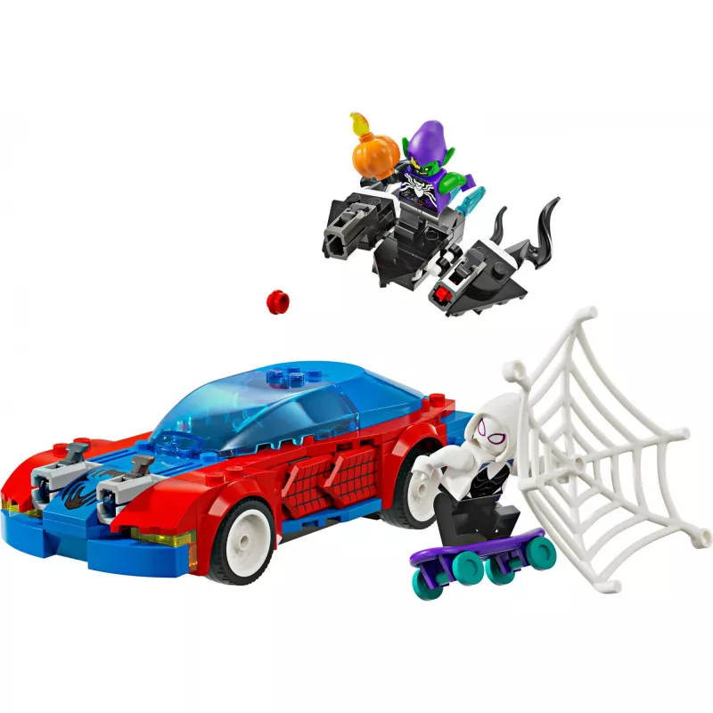 Lego Marvel 76279 Samochód wyścigowy Spider-Mana i Venom Green Goblin – zestaw do budowania