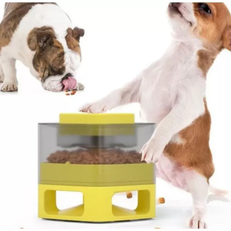 Doggy Village MT7130Y Automatyczny bufet dla zwierząt żółty