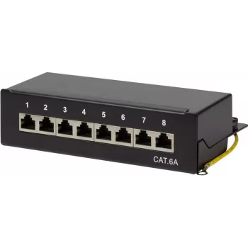 LogiLink NP0018B - 10 Gigabit Ethernet - 10000 Mbit/s - Cat.6A STP - Czarny - Stal - ISO/IEC 11801 - TIA/EIA 568C.2 (NP0018B)