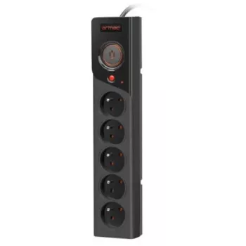 Listwa zasilająca Armac Z5 Czarna 5 gniazd AC 250 V 5 m