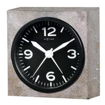 NeXtime klok 5167 Real Time Heavy Metal, 9.5x9.5x3.2 cm, Ścienny, Szary