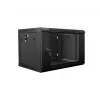 Szafa ścienna LANBERG WF01-6406-10B, 6U, 19 cali, 600×374×450 mm, czarna, 60 kg