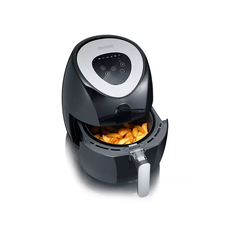 Frytkownica powietrzna Severin 2430, 3,2 L, 1500 W, wolnostojąca, czarna, stal nierdzewna