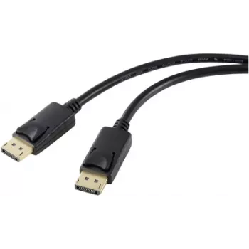 Kabel połączeniowy DisplayPort Renkforce DisplayPort wtyk 5,00 m czarny RF-5245270 DisplayPort 1.2 kabel DisplayPort (RF-5245270)