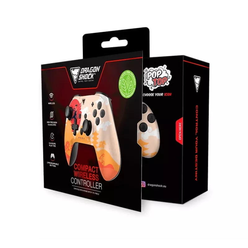 Dragonshock PopTop Compact - Gamepad - Nintendo Switch - Schaltfläche Zurück - D-Pad - Home button - Reset-Taste - Kabellos - Bluetooth - USB Typ-C (D
