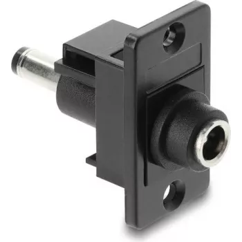 Adapter panelowy z gniazdem DC 5,5×2,1 mm na wtyk DC 5,5×2,1 mm, DELOCK 91116