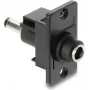 Adapter panelowy z gniazdem DC 5,5×2,1 mm na wtyk DC 5,5×2,1 mm, DELOCK 91116