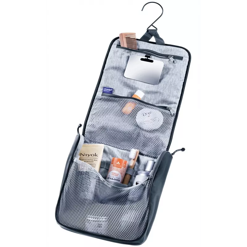 Kosmetyczka podróżna DEUTER Wash Center II, kompaktowy organizer na przybory toaletowe, czarny