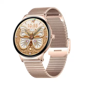 Smartwatch Colmi V89 Stainless Steel Gold z Bluetooth i monitorem pracy serca