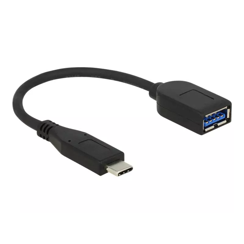 Kabel USB DeLOCK USB 3.1 Gen 2 Typ-C/Typ-A 0,1 m Czarny