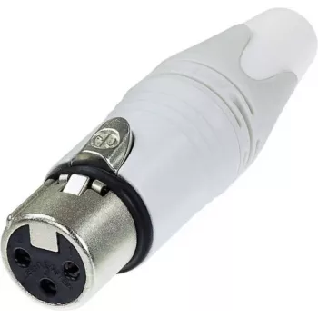 Neutrik NC3FXX-WT - XLR - Czarny - Stal nierdzewna - Biały - Brąz - poliamid - Polioksymetylen (POM) - poliuretan - cynk - IP40 - 2,5 mm² - 1,5 V (NC3FXX-WT)
