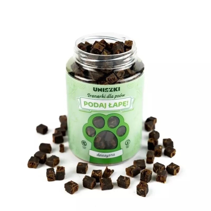 UNISZKI Podaj lape Treats Game Przysmak dla psa, 210 g