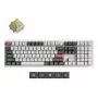 Mechaniczna klawiatura Keychron Q6 Ultra 8K — Pełnowymiarowa 100%, USB + Bezprzewodowa RF + Bluetooth, RGB, Biała