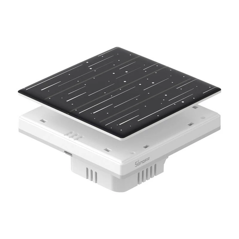 Dekoracyjna nakładka Sonoff T5-4C-86-star do przełącznika dotykowego — model T5-4C-86-star, ramka ścienna do montażu 86×86 mm