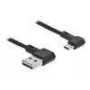 Kabel USB DeLOCK EASY-USB 2.0 Typu-A na Micro-B Męski 0.5 m Czarny