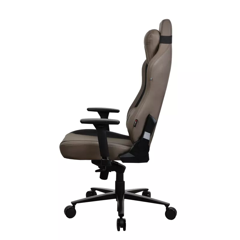 Fotel gamingowy Arozzi Vernazza SoftPU Brązowy — ergonomiczny design, tapicerka SoftPU