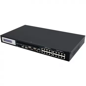 ALLNET MSR Zentrale ALL5000v2 inkl. 16 Sensor Ports & 48,30cm (19) für IP Gebäude Automation (ALL5000v2)