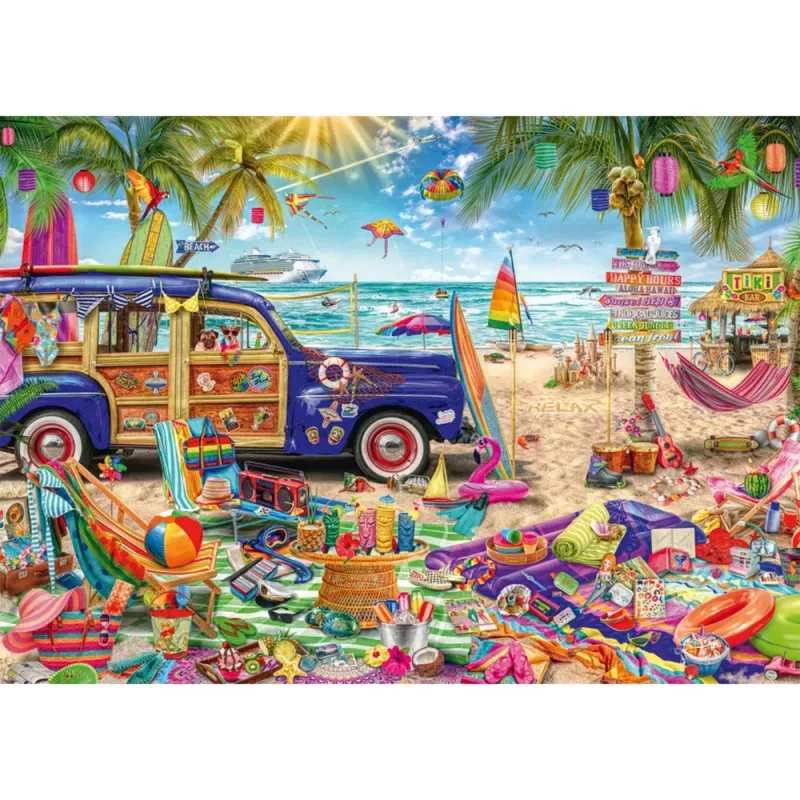 Sonnige Auszeit am Strand, Puzzle 1000 elementów