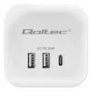 Listwa zasilająca QOLTEC 52548 z 3 gniazdami AC i portem USB