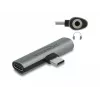 DeLOCK 64186 adapter kablowy USB Type-C USB Type-C + 3.5mm Szary