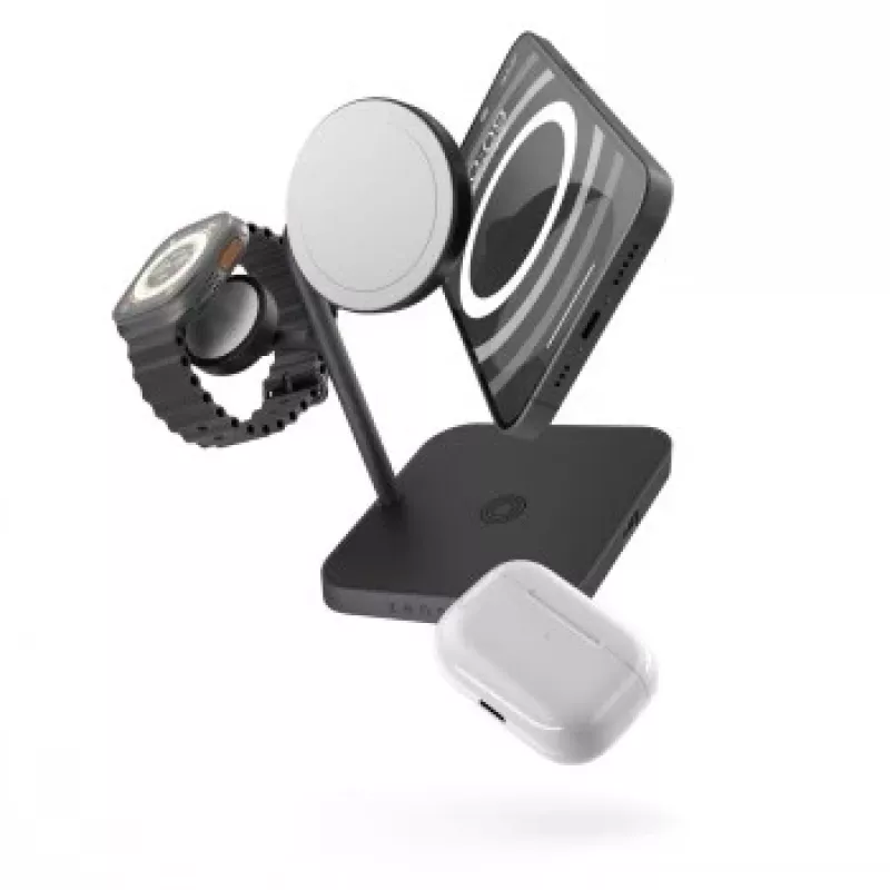 ZENS ZEAPDC01/00 Ładowarka do urządzeń mobilnych Słuchawki, Smartfon, Smartwatch, Tablet Czarny AC Ładowanie bezprzewodowe Szybkie ładowanie Do użytku wewnętrznego
