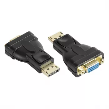 Adapter DisplayPort Stecker an VGA Buchse, 1920*1200 @60Hz, vergoldete Kontakte, Good Connections (DP-AD12)