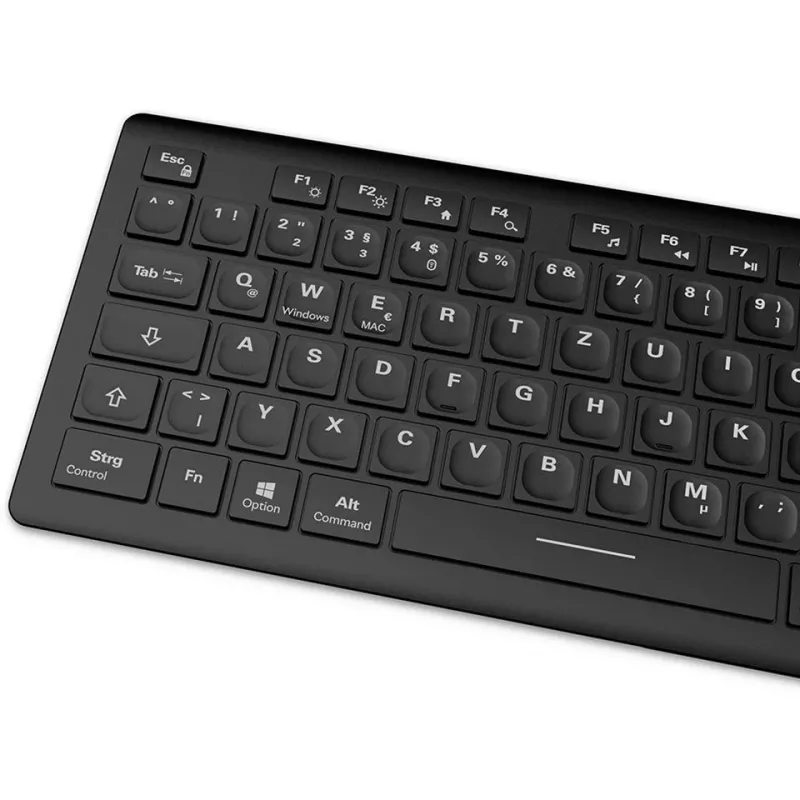 Sharkoon OfficePal K30W czarna układ DE gumowa kopułka