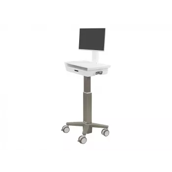 Wózek multimedialny Ergotron CareFit cienki 2.0 szary biały aluminium plastik stal