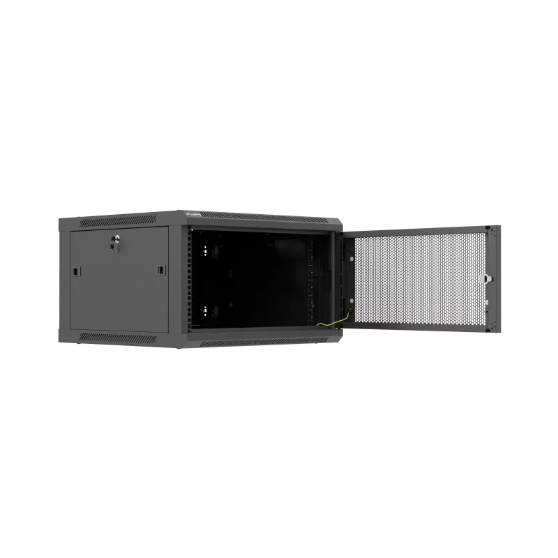 Szafa rack wisząca 19 inch 6U 600x600 czarna