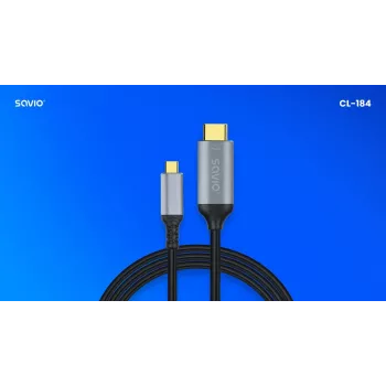 Kabel USB-C na HDMI v2.0b, 3m, miedziany CL-184