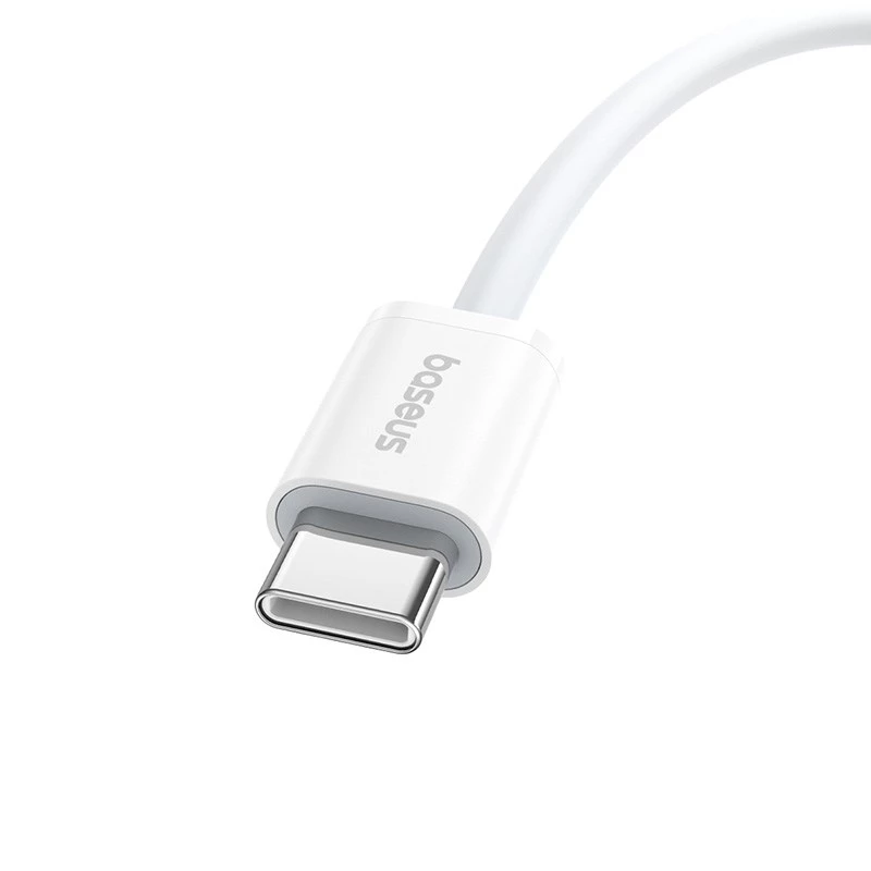 Baseus Superior USB C na USB C kabel do transmisji danych 2 m 30 W biały