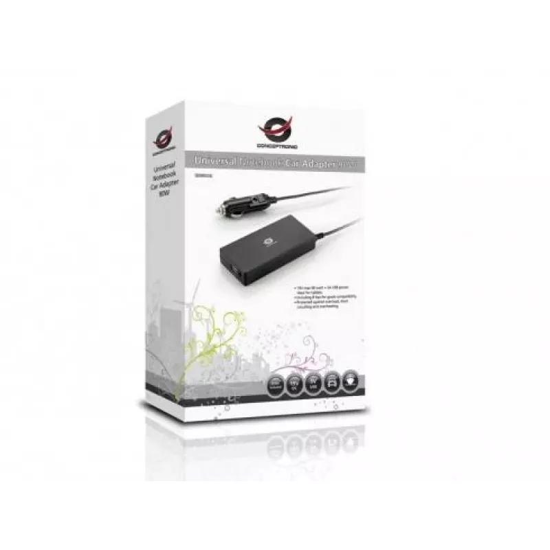 Zasilacz/samochodowy adapter Conceptronic CNB90CAR 90 W Czarny