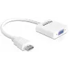 Delock Adapter HDMI-A Stecker > VGA Buchse - Videoadapter - HDMI männlich zu HD-15 (VGA) weiblich - weiß (65346)