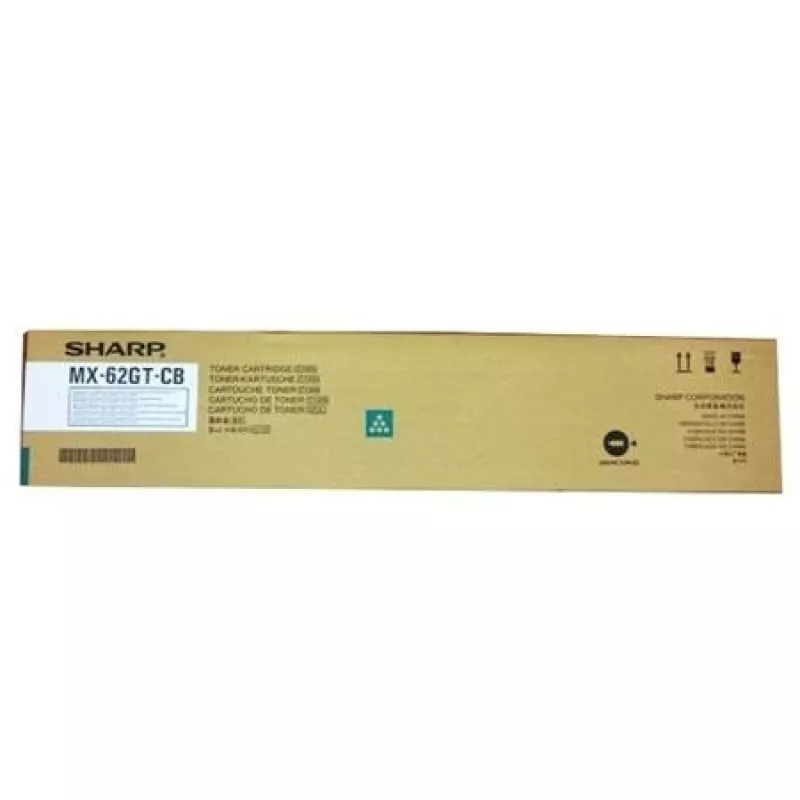 Sharp MX62GTCB wkład z tonerem 1 szt. Oryginalny cyjan
