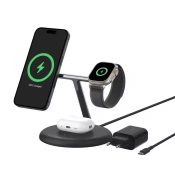 Ładowarka Belkin WIZ023VFBK Bezprzewodowa USB Wewnętrzna do Słuchawek Smartfonów Smartwatchy Czarna